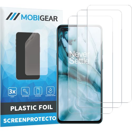 Mobigear OnePlus Nord Protection d'écran Film - Compatible Coque (Lot de 3)