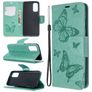 Mobigear Butterfly Samsung Galaxy S20 Étui Portefeuille - Turquoise