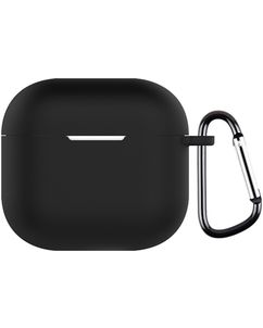 Mobigear Colors Coque Apple AirPods 4 Coque en Silicone Souple - Noir