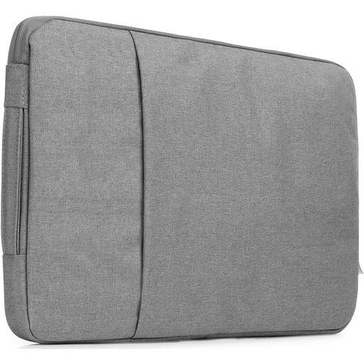 Mobigear Denim Zipper Pochette Ordinateur portable 15 - 16 Pouces Housse ordinateur - Gris