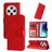 Mobigear Sunflower Housse Xiaomi Redmi 14C Etui Porte-Monnaie - Rouge