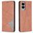 Mobigear Rhombus Slim Housse Samsung Galaxy S25 Edge Etui - Marron