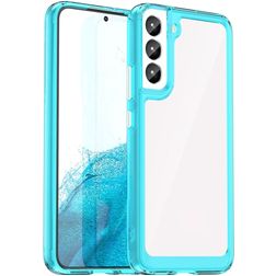 Mobigear Crystal Coque Samsung Galaxy S23 Plus Coque arrière Rigide - Transparent / Turquoise