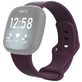 Mobigear Sport Dual Bracelet Silicone Fitbit Versa 3 Fermeture à clou et passant - Violet