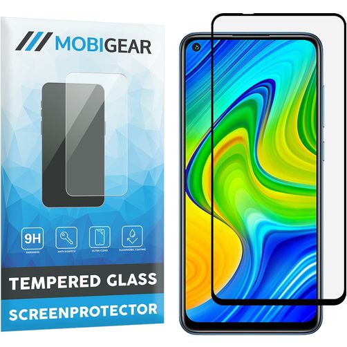 Mobigear Premium Xiaomi Redmi Note 9 Verre trempé Protection d'écran - Compatible coque - Noir
