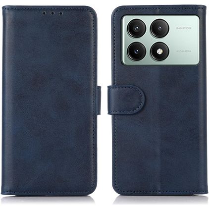 Mobigear Wallet Housse POCO X6 Pro Etui Porte-Monnaie - Bleu