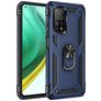 Mobigear Armor Ring Coque Xiaomi Mi 10T Coque arrière Rigide Anti-Chocs avec Anneau-Support - Bleu