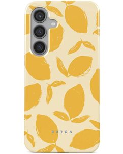 Burga Tough Coque Samsung Galaxy S24 Coque arrière Rigide Anti-Chocs - Lemon Tart