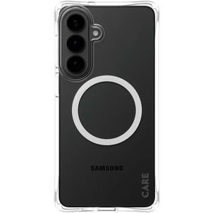 CARE by PanzerGlass Fashionable Coque Transparente Samsung Galaxy S26 Plus MagSafe Coque arrière en Silicone - Transparent