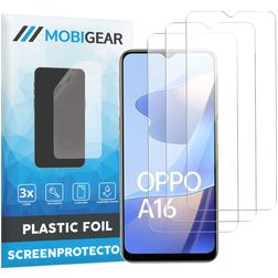 Mobigear OPPO A16 Protection d'écran Film - Compatible coque (Lot de 3)