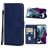 Mobigear Wallet Housse Motorola Moto G200 5G Etui Porte-Monnaie - Bleu