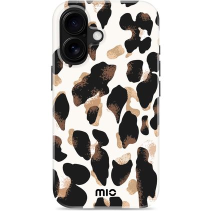 MIO iPhone 16 MagSafe Plastique rigide Coque arrière - Leopard