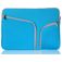 Mobigear Double Zipper Pochette Ordinateur portable en Neoprène 15 - 16 Pouces Housse ordinateur - Bleu