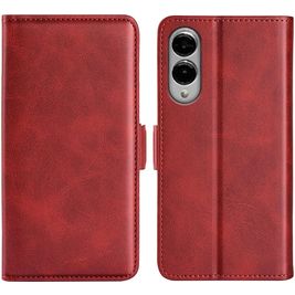 Mobigear Slim Magnet Housse Samsung Galaxy S25 Edge Etui Porte-Monnaie - Rouge