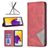 Mobigear Rhombus Slim Housse Samsung Galaxy A73 Etui - Rouge