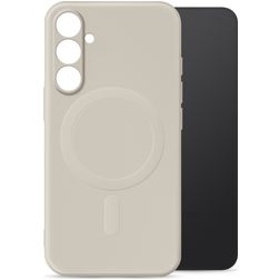 My Style Protective Flex Coque Samsung Galaxy S26 Plus MagSafe Coque arrière en TPU Souple - Antique White