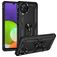 Mobigear Armor Ring Samsung Galaxy A22 4G Plastique rigide Coque arrière Antichoc avec bague de maintien - Noir