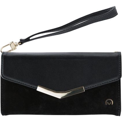 Mobilize Gelly Velvet iPhone 12 Détachable 2in1 Pochette - Deep Black
