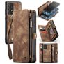Caseme 008 Housse Samsung Galaxy A52s 5G Etui avec Coque Détachable Porte-Monnaie - Marron