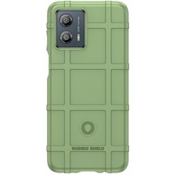 Mobigear Rugged Shield Coque Motorola Moto G53 5G Coque arrière en TPU Souple Anti-Chocs - Vert