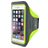 Mobiparts Comfort Fit Brassard Téléphone iPhone SE (2022) Brassard Coque de Sport en Neoprène - Neon Green