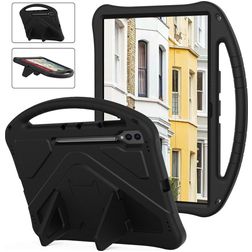 Mobigear AeroArmor Coque Samsung Galaxy Tab S10 Ultra Coque de tablette pour enfants avec Poignée Enfants en EVA + Porte-crayon - Noir