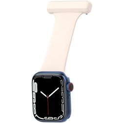 Mobigear Clip Bracelet Infirmière pour Apple Watch Épingle - 49/46/45/44 mm - Blanc