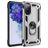 Mobigear Armor Ring Coque Samsung Galaxy S20 FE Coque arrière Rigide Anti-Chocs avec Anneau-Support - Argent