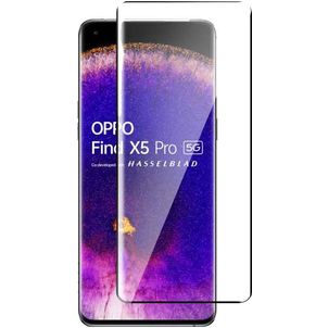 Mobigear Premium OPPO Find X5 Verre trempé Protection d'écran - Compatible Coque - Noir