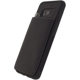 Mobilize Gelly Card Coque Samsung Galaxy S8 Coque arrière en TPU Souple avec Porte-Cartes - Noir