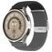 Mobigear Braided Dual Bracelet Nylon pour Smartwatch Fermeture à pince - 20 mm - Noir / Gris