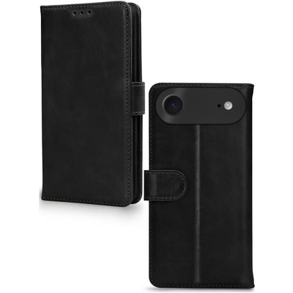Mobilize Wallet iPhone Air Cuir véritable Étui Portefeuille - Noir