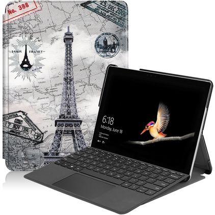 Mobigear Design Coque Microsoft Surface Go 2 Etui - tour Eiffel