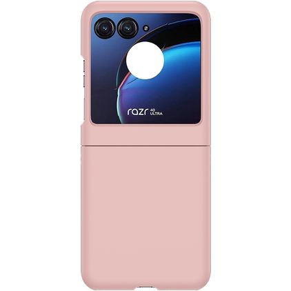 Mobigear Colors Coque Motorola Razr 40 Ultra Coque arrière Rigide - Rose pastel