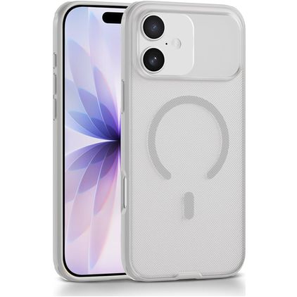 Mobigear Shockproof Grip Coque iPhone 17 MagSafe Coque arrière Rigide - Blanc