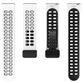 Mobigear Sport Plus Mag Bracelet Silicone Smartwatch Fermeture magnétique - Connexion universelle de 22 mm - Noir / Blanc