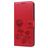 Mobigear Roses Housse Samsung Galaxy A20s Etui Porte-Monnaie - Rouge
