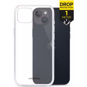 Mobilize Naked Protection Coque Transparente iPhone 14 Coque arrière Rigide Anti-Chocs - Transparent