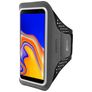 Mobiparts Comfort Fit Brassard Téléphone Samsung Galaxy J4 Plus Brassard Coque de Sport en Neoprène - Noir