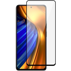 Mobigear Premium POCO F4 Verre trempé Protection d'écran - Compatible Coque - Noir