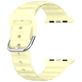 Mobigear Bumpy Bracelet Silicone Apple Watch Fermeture boucle ardillon - 49/46/45/44 mm - Jaune