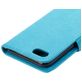 Mobigear Flowers Housse iPhone SE (2020) Etui Porte-Monnaie - Bleu