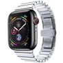 Mobigear Madrid Bracelet Acier Apple Watch Fermeture boucle déployante - 42/41/40/38 mm - Argent