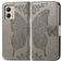 Mobigear Butterfly Housse Motorola Moto G53 5G Etui Porte-Monnaie - Gris
