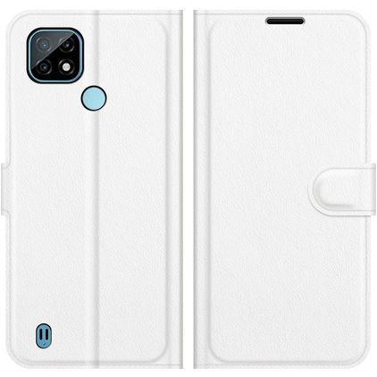 Mobigear Classic Housse Realme C21 Etui Porte-Monnaie - Blanc