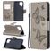 Mobigear Butterfly Housse Samsung Galaxy A12 Etui Porte-Monnaie - Gris