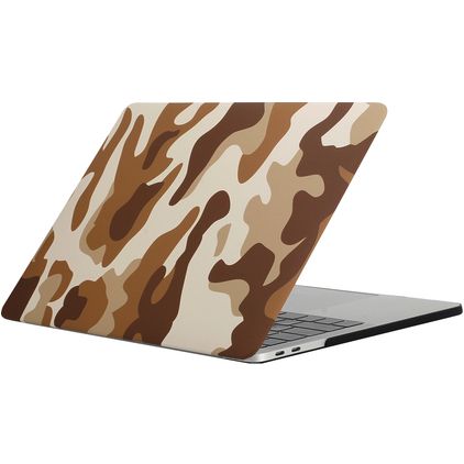 Mobigear Camouflage MacBook Pro 13 pouces (2016-2023) Coque rigide pour MacBook - Marron - Modèle A1706 / A1708 / A1989 / A2159 / A2289 / A2251 / A2338