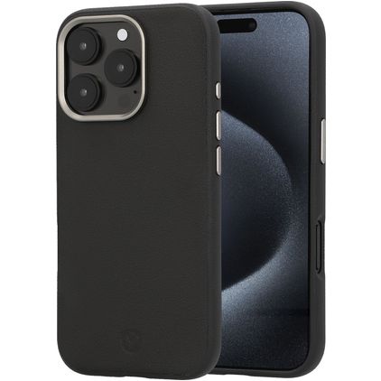 Valenta Style Coque iPhone 16 Pro MagSafe Coque arrière - Noir