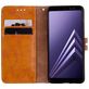Mobigear Wallet Housse Samsung Galaxy A8 (2018) Etui Porte-Monnaie - Cognac