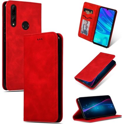 Mobigear Retro Slim Housse Huawei P Smart Plus (2019) Etui - Rouge